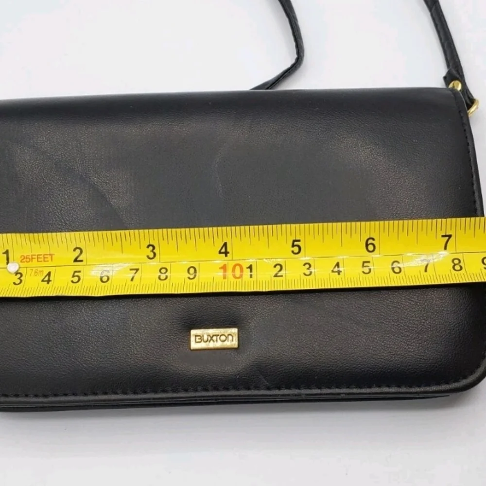 Vintage Buxton Black Crossbody Bag - Picture 7 of 8